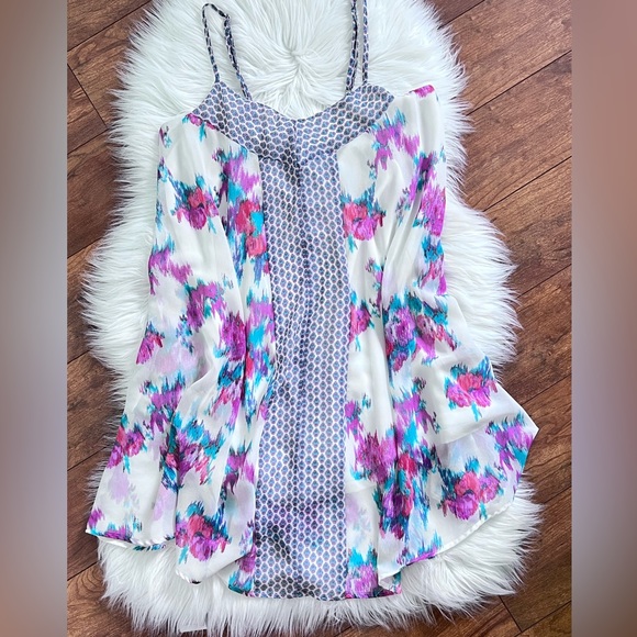 Aéropostale Floral Flowy Spaghetti Strap Dress-Size S - Picture 7 of 12